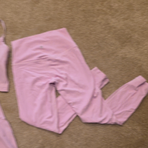 lululemon athletica Pink Activewear Set - Cropped Top, Skort, Leggings, Jacket - Picture 4 of 4